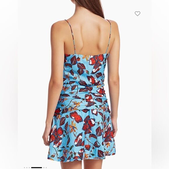 Derek Lam 10 Crosby Blue Floral Camisole Flounce Dress | Size 10 - Picture 9 of 13